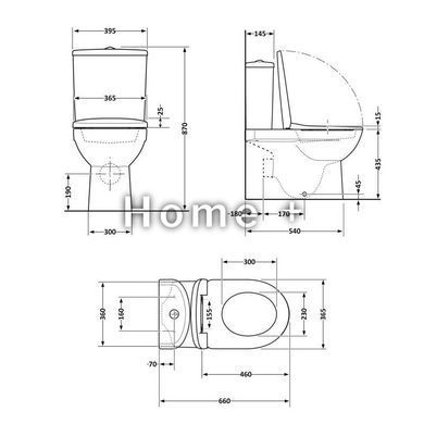 Унітаз підлоговий Qtap Scorpio Ultra Quiet безобідковий із сидінням Soft-Close MATT BLACK QT14226088AMB SD00052562 фото