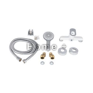 Змішувач для душу Lidz Latwa 010 (з душовим гарнітуром) (k40) LDLAT010WHI45426 White SD00051550 фото