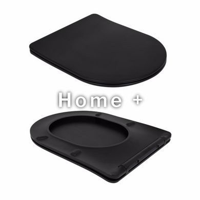 Унітаз підлоговий Qtap Scorpio Ultra Quiet безобідковий із сидінням Soft-Close MATT BLACK QT14226088AMB SD00052562 фото