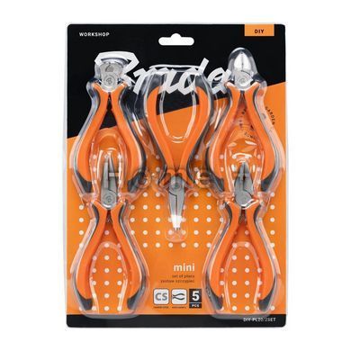 Набір плоскогубців MINI, 5 штук, нікельовані, HOME & GARAGE, DIY-PL20/2SET DIY-PL20/2SET фото