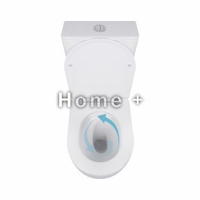 Унітаз-компакт Qtap Robin Ultra Quiet безобідковий із сидінням Soft-close QT13222128AUQ1W SD00051949 фото