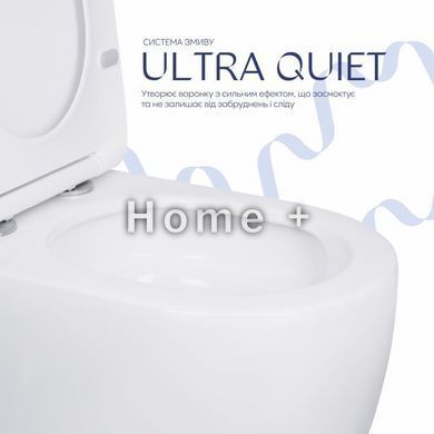 Унітаз-компакт Qtap Robin Ultra Quiet безобідковий із сидінням Soft-close QT13222128AUQ1W SD00051949 фото
