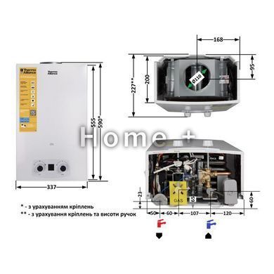 Газовая колонка Thermo Alliance дымоходная JSD20-10QB EURO 10 л SD00024548 фото