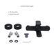 Комплект Qtap Slavonice Black Matt: Змішувач QTSLA259BLM45918 + Тримач QT829910842854OB + Шланг