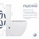 Унітаз-компакт Qtap Robin Ultra Quiet безобідковий із сидінням Soft-close QT13222128AUQ1W