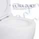 Унітаз-компакт Qtap Robin Ultra Quiet безобідковий із сидінням Soft-close QT13222128AUQ1W