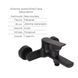 Комплект Qtap Slavonice Black Matt: Змішувач QTSLA259BLM45918 + Тримач QT829910842854OB + Шланг