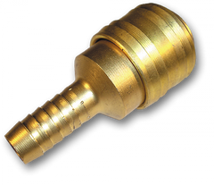 Коннектор пневматический "мама" со штуцером под шланг 6 мм, латунь, SE2-2SH