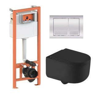 Готове рішення Qtap для ванної кімнати: підвісний унітаз Taurus Ultra Quiet + комплект інсталяції Nest 4 в 1 SD00052307 фото