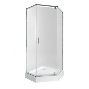 Набор Qtap душевая кабина Scorpio CRM10995-AC6 Clear 2120x900x900 мм + поддон Diamond 309912 90x90x12 см с SD00048943 фото