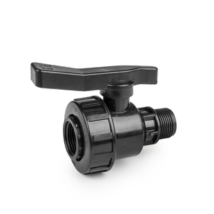 Кран для труб PE, GW3/4", із зовнішньою різзю 3/4", PN10, GW3/4" DSRA10VF34M34 1354289815 фото