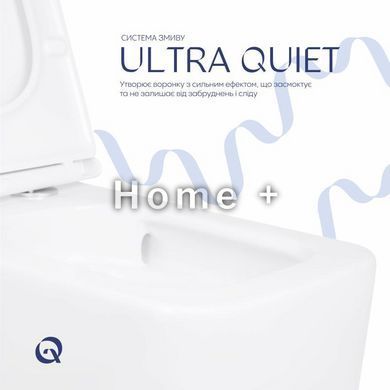 Унітаз підвісний Qtap Gemini безобідковий із сидінням Soft-close QT2533076EUQW SD00051554 фото