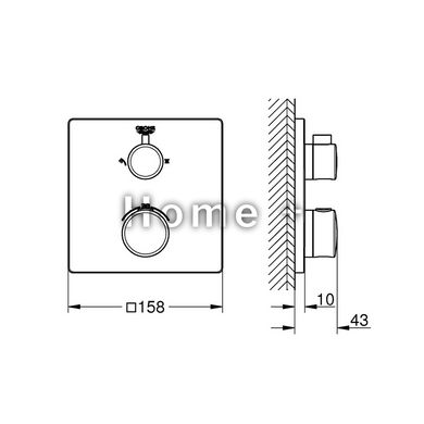 Комплект для душу внутрішнього монтажу Grohe (5 пак) 3472900A GROHTHERM THERMOSTATIC 2024643433 фото