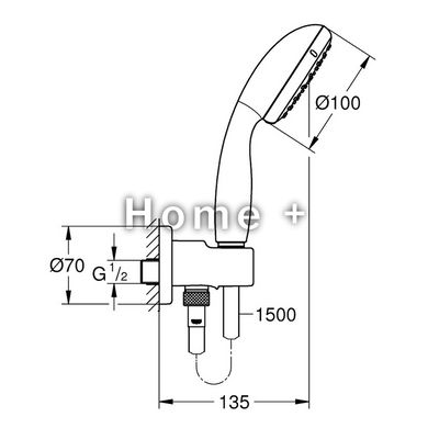 Комплект для душу внутрішнього монтажу Grohe (5 пак) 3472900A GROHTHERM THERMOSTATIC 2024643433 фото