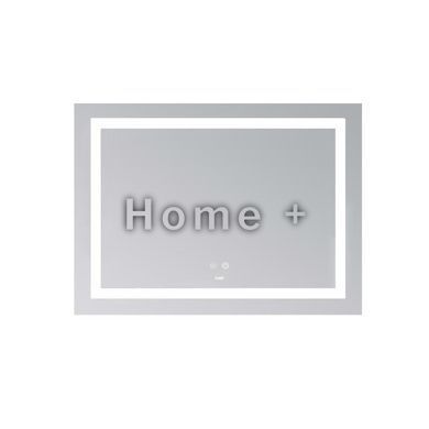 Дзеркало Lidz Kubis (KU1) 700х500 з LED-підсвіткою Touch, з антизапотіванням, з димером, рег. яскравості LD78LF90448485 SD00054609 фото