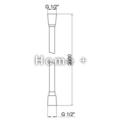 Шланг для душу Qtap Hadice PVC200C 2,0м SD00041925 фото