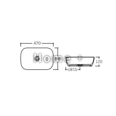 Раковина-чаша Qtap Aquarius 465x375x115 White QT21112185WN SD00052912 фото