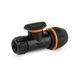 Універсальна муфта з краном 3/4", 5/8", 1/2", BLACK LINE, ECO-PWB2247