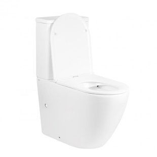 Унітаз-компакт Qtap Robin безобідковий із сидінням Soft-close QT13222141ARW SD00042538 фото
