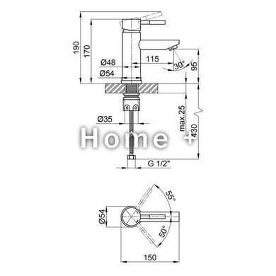 Смеситель для раковины Lidz (NKS) 12 32 001F SD00041041 фото