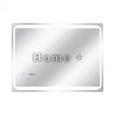Дзеркало Qtap Mideya 800х600 з LED-підсвіткою Touch, з антизапотіванням, з годинником, димером, рег. яскравості SD00051755 фото