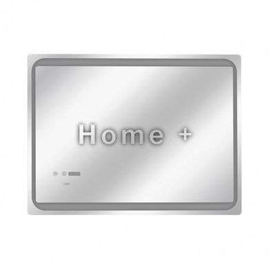 Дзеркало Qtap Mideya 800х600 з LED-підсвіткою Touch, з антизапотіванням, з годинником, димером, рег. яскравості SD00051755 фото