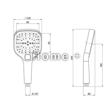 Лійка для ручного душу Qtap Rucni A120N3KCC SD00042069 фото