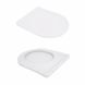 Унитаз подвесной Jay Rimless 485&times;360&times;320 мм, White, с сиденьем Slim Duroplast/ Soft-close/ Quick Relase QT07335177RW Qtap