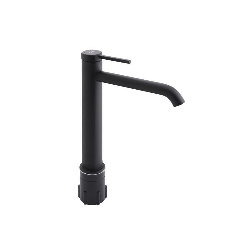 Змішувач для раковини Qtap Robin високий QTROB1060H102B Black Matt SD00047543 фото