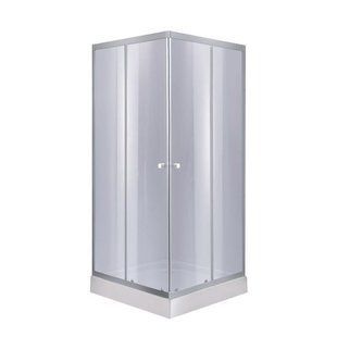 Душевая кабина Lidz Wawel SC80x80.SAT.LOW.GR, стекло тон. 4 мм + Lidz Душевой поддон KAPIELKA ST80x80х14 SD00051444 фото