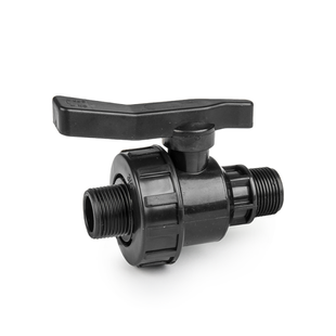Кран для труб PE, GZ3/4", із зовнішньою різзю 3/4", PN10, GZ3/4", DSRA10VM34M34 1354289817 фото