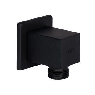Акційний набір Qtap 1+1=3: Під'єднання для шланга Spojeni Matt Black, прямокутне QT809810842857NB SD00056276 фото
