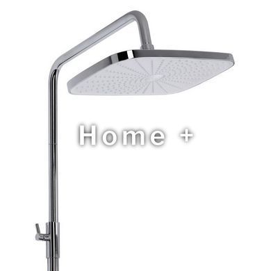 Душова система універсальна Qtap Gemini на три споживачі (з виливом) QTGEM111CRW45687 Chrome/White SD00051811 фото