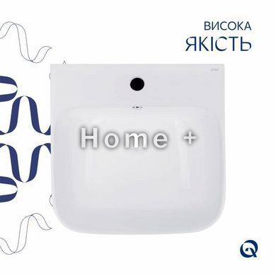 Комплект Qtap Crow: Раковина напольная моноблок 450x435x835 мм White + Донный клапан PU02O SD00053445 фото
