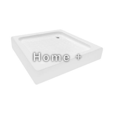 Душова кабіна Lidz Wawel SC80x80.SAT.LOW.GR, скло тон. 4 мм + Lidz Душовий піддон KAPIELKA ST80x80х14 SD00051444 фото