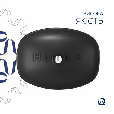 Раковина накладна Qtap Robin 500х380х140 мм, Anthracite, прямокутна, з донним клапаном QT04116302AN SD00054296 фото