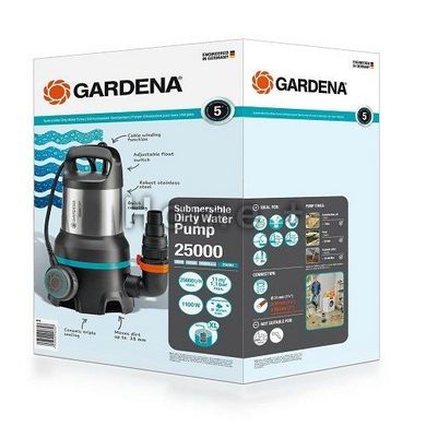 Насос Gardena 25000 дренажный для грязной воды 09046-20.000.00 фото