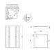 Душова кабіна Lidz Wawel SC80x80.SAT.LOW.GR, скло тон. 4 мм + Lidz Душовий піддон KAPIELKA ST80x80х14