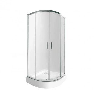 Набор Qtap душевая кабина Taurus CRM1011AC6 Clear 2020x1000x1000 мм + поддон Robin 301112 100x100x12 см с SD00048946 фото