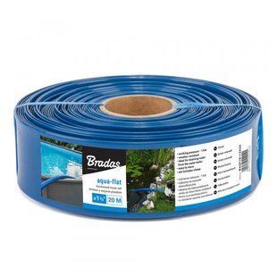 Шланг плоский AQUA-FLAT, PE/EVA, у комплекті з хомутом W.P.1, 1 1/2", 20 м, WAQF1B112020 1583799334 фото