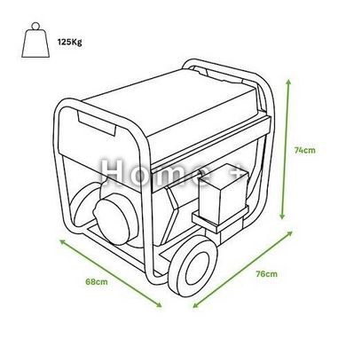 Генератор дизельний GENERGY LIMITED 7000D 6,5 кВт 240632090 фото