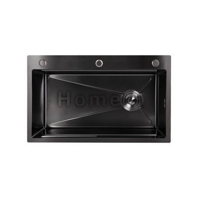 Мийка для кухні інтегрована Lidz Handmade H7545B Brushed Black PVD 3,0/1,0 мм LDH7545BRUBLM49458 SD00055582 фото