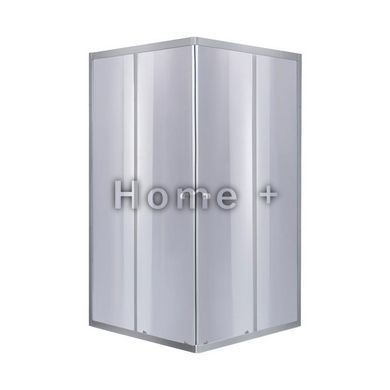 Душова кабіна Lidz Wawel SC90x90.SAT.LOW.GR, скло тон. 4 мм + Lidz Душовий піддон KAPIELKA ST90x90х14 SD00051442 фото