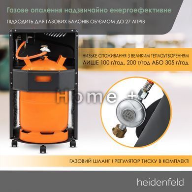 Газовый обогреватель Heidenfeld Inferno GH100 4200 Вт ( ODS безопасность в помещении) 2438592496 фото