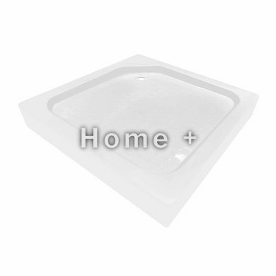 Душова кабіна Lidz Wawel SC90x90.SAT.LOW.GR, скло тон. 4 мм + Lidz Душовий піддон KAPIELKA ST90x90х14 SD00051442 фото