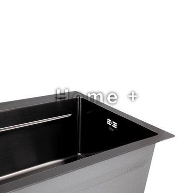 Мийка для кухні інтегрована Lidz Handmade H7545B Brushed Black PVD 3,0/1,0 мм LDH7545BRUBLM49458 SD00055582 фото