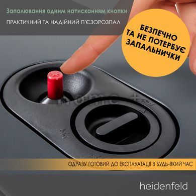 Газовый обогреватель Heidenfeld Inferno GH100 4200 Вт ( ODS безопасность в помещении) 2438592496 фото