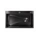Мийка для кухні інтегрована Lidz Handmade H7545B Brushed Black PVD 3,0/1,0 мм LDH7545BRUBLM49458