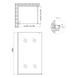 Душова перегородка Qtap Walk-In Standard BLM201.C8 100х200 см, скло Clear 8 мм, покриття CalcLess