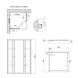 Душова кабіна Lidz Wawel SC90x90.SAT.LOW.GR, скло тон. 4 мм + Lidz Душовий піддон KAPIELKA ST90x90х14